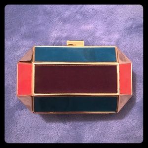 Jewel Clutch Evening Purse Gold